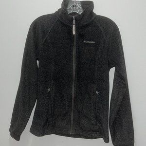 Columbia Charcoal-Gray Zip Up Jacket Large (14-16)